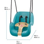 Step2 Schaukel für Kleinkinder bis Kleinkinder, Baby-Außenschaukel, Schaukelsitz im Hinterhof-Eimer-Stil, sicherer Gurt, außen wetterbeständiges Seil, am Spielset befestigen, für Kleinkinder von 9 Monaten bis 3 Jahren Step2 Schaukel für Kleinkinder bis Kleinkinder, Baby-Außenschaukel, Schaukelsitz im Hinterhof-Eimer-Stil, sicherer Gurt, außen wetterbeständiges Seil, am Spielset befestigen, für Kleinkinder von 9 Monaten bis 3 Jahren