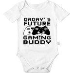 Daday's Future Gaming Buddy Bodys, lustige Babykleidung, niedliche Strampler-Outfits aus Baumwolle für Jungen und Mädchen, 0–24 Monate Daday's Future Gaming Buddy Bodys, lustige Babykleidung, niedliche Strampler-Outfits aus Baumwolle für Jungen und Mädchen, 0–24 Monate