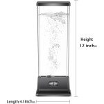 COLORLIFE Elektrische Quallenbecken-Tischlampe mit farbwechselndem Licht, Geschenk für Kinder, Männer und Frauen, Heimdeko für Zimmer, Stimmungslicht zum Entspannen (schwarz)