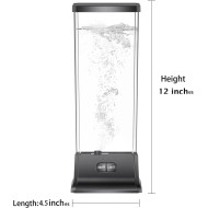 COLORLIFE Elektrische Quallenbecken-Tischlampe mit farbwechselndem Licht, Geschenk für Kinder, Männer und Frauen, Heimdeko für Zimmer, Stimmungslicht zum Entspannen (schwarz)