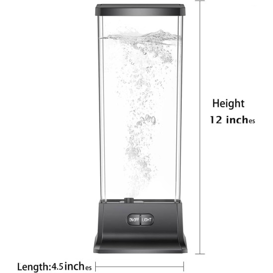 COLORLIFE Elektrische Quallenbecken-Tischlampe mit farbwechselndem Licht, Geschenk für Kinder, Männer und Frauen, Heimdeko für Zimmer, Stimmungslicht zum Entspannen (schwarz)