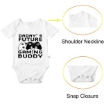 Daday's Future Gaming Buddy Bodys, lustige Babykleidung, niedliche Strampler-Outfits aus Baumwolle für Jungen und Mädchen, 0–24 Monate Daday's Future Gaming Buddy Bodys, lustige Babykleidung, niedliche Strampler-Outfits aus Baumwolle für Jungen und Mädchen, 0–24 Monate