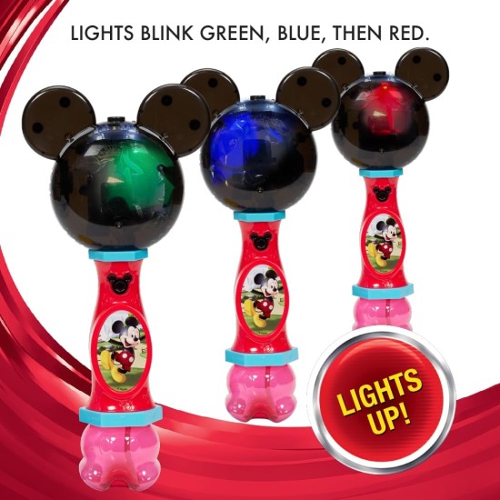 Little Kids Disney Mickey Mouse Licht- und Soundmusik-Blasenstab, inklusive Blasenlösung, Multi (20511)
