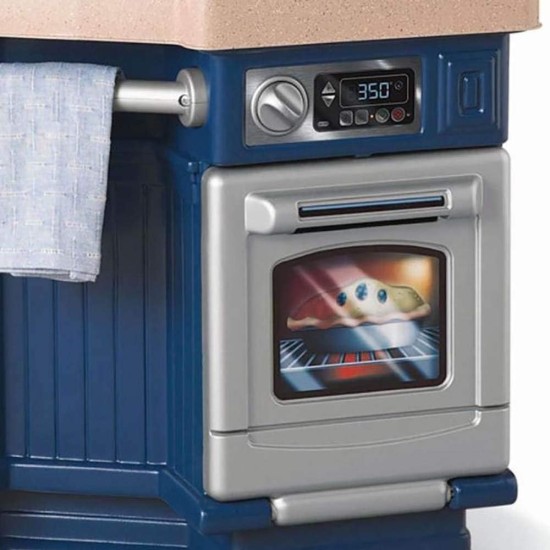 Little Tikes Super Chef Kitchen Blau und Creme, 14,00 L x 28,00 B x 40,00 H Zoll Little Tikes Super Chef Kitchen Blau und Creme, 14,00 L x 28,00 B x 40,00 H Zoll