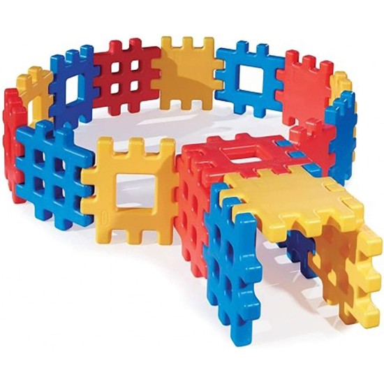 Little Tikes Big Waffelblock-Set – 18 Stück, Blau/Rot/Gelb Little Tikes Big Waffelblock-Set – 18 Stück, Blau/Rot/Gelb