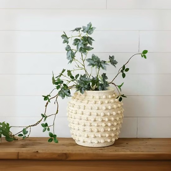 DN DECONATION Beige rustikale Bauernvase, 20,8 cm große strukturierte Boho-Vase für Heimdekoration, dekorative Blumenvasen aus Zement mit Seilknoten für Wohnzimmer, Tischaufsatz, Regal, Kaminsims-Dekoration DN DECONATION Beige rustikale Bauernvase, 20,8 cm große strukturierte Boho-Vase für Heimdekoration, dekorative Blumenvasen aus Zement mit Seilknoten für Wohnzimmer, Tischaufsatz, Regal, Kaminsims-Dekoration