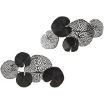 Madison Park Wandkunst-Wohnzimmerdekoration – Lenzie-Metall-Abstrakte Küstendekoration, Wohnakzent, moderne Küche, Esszimmer-Dekoration, fertig zum Aufhängen für Schlafzimmer, 39,9 cm B x 67,9 cm L, mehrfarbig, 2-teilig