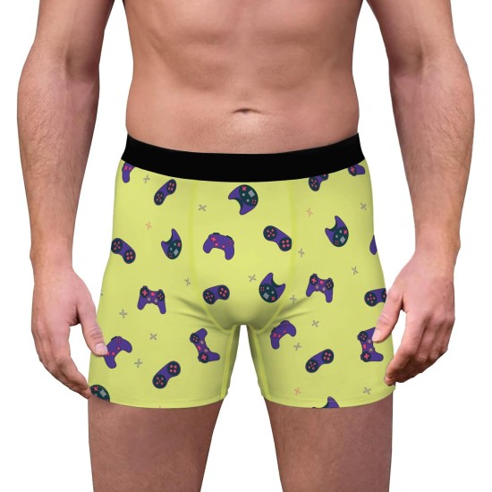 Aueyan Herren-Unterwäsche für Teenager und Jungen, lustige Boxershorts, einzigartige Boxershorts mit kurzem Bein