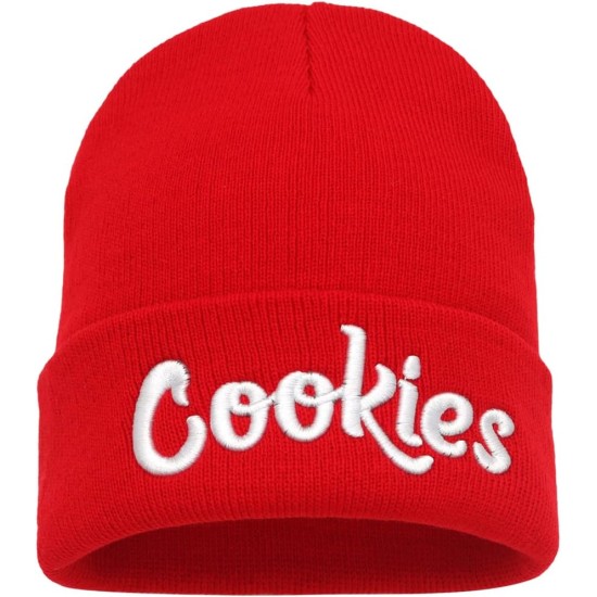 Stretch-Strick-Beanie-Mütze für Männer und Frauen, warme Winter-Uhrenkappe, mit Buchstaben bestickte Mütze mit Bündchen