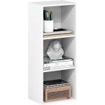 Furinno LUDER Bücherregal, 3-Würfel-Bücherregal, Bücherregal mit offenen Regalen, 9,3 x 12 x 31,5, für Wohnzimmer, Schlafzimmer, Heimbüro, Weiß Furinno LUDER Bücherregal, 3-Würfel-Bücherregal, Bücherregal mit offenen Regalen, 9,3 x 12 x 31,5, für Wohnzimmer, Schlafzimmer, Heimbüro, Weiß