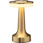 O’Bright tragbare LED-Tischlampe mit Berührungssensor, 3 Helligkeitsstufen, wiederaufladbarer Akku für bis zu 48 Stunden Nutzung, Nachtlicht für Kinderzimmer, Nachttischlampe, Nachttischlampe (Gold)