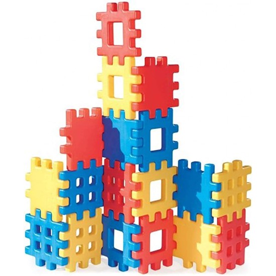 Little Tikes Big Waffelblock-Set – 18 Stück, Blau/Rot/Gelb Little Tikes Big Waffelblock-Set – 18 Stück, Blau/Rot/Gelb