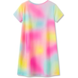 Tebbis Nachthemd für Teenager/kleine Mädchen – Sommer-Nachtwäsche mit kurzen Ärmeln, trendiges Batik-Nachthemd mit Spiralmuster, Pyjama, Größe 6–16 Tebbis Nachthemd für Teenager/kleine Mädchen – Sommer-Nachtwäsche mit kurzen Ärmeln, trendiges Batik-Nachthemd mit Spiralmuster, Pyjama, Größe 6–16