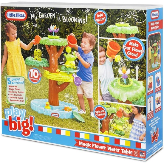 Little Tikes Magic Flower Wassertisch mit blühender Blume und mehr als 10 Zubehörteilen, mehrfarbig, (Modell: 651342M), mittel Little Tikes Magic Flower Wassertisch mit blühender Blume und mehr als 10 Zubehörteilen, mehrfarbig, (Modell: 651342M), mittel
