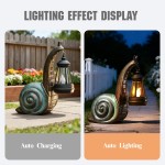 Solar-Gartenschneckenstatue, Garten- und Heimdekoration, Valentinstag-Dekoration für Terrasse, Hof, Rasen, Ornamente, einzigartige Einweihungsgeschenke für Geburtstag, Ostern