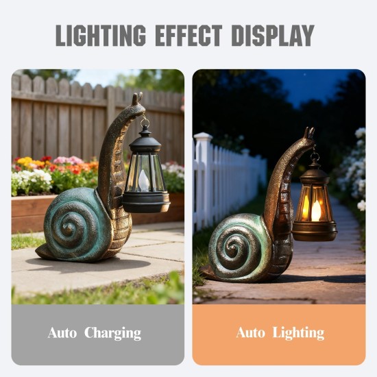 Solar-Gartenschneckenstatue, Garten- und Heimdekoration, Valentinstag-Dekoration für Terrasse, Hof, Rasen, Ornamente, einzigartige Einweihungsgeschenke für Geburtstag, Ostern