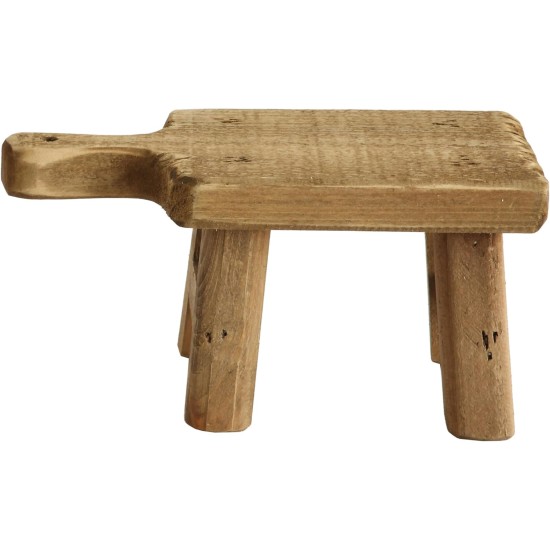 Creative Co-Op Kleiner Holzsockel mit Griff