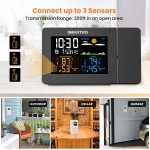 SMARTRO SC91 Projektionswecker für Schlafzimmer mit Wetterstation, kabellosem Innen- und Außenthermometer, Temperatur- und Feuchtigkeitsmonitor, Messgerät und Hygrometer SMARTRO SC91 Projektionswecker für Schlafzimmer mit Wetterstation, kabellosem Innen- und Außenthermometer, Temperatur- und Feuchtigkeitsmonitor, Messgerät und Hygrometer