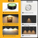 3er-Pack Bilderleuchten für die Wand, wiederaufladbare batteriebetriebene Wandleuchten, Bilderrahmenleuchten mit 3 Beleuchtungsmodi, kabellose magnetische Malleuchte mit Fernbedienung und Timer (schwarz, 3er-Pack) 3er-Pack Bilderleuchten für die Wand, wiederaufladbare batteriebetriebene Wandleuchten, Bilderrahmenleuchten mit 3 Beleuchtungsmodi, kabellose magnetische Malleuchte mit Fernbedienung und Timer (schwarz, 3er-Pack)