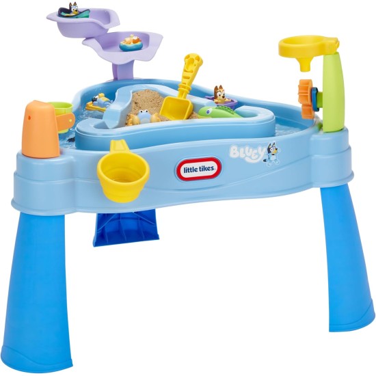 Little Tikes Bluey Wassertisch mit 6 Zubehörteilen und Figuren – komplettes Set (727382)