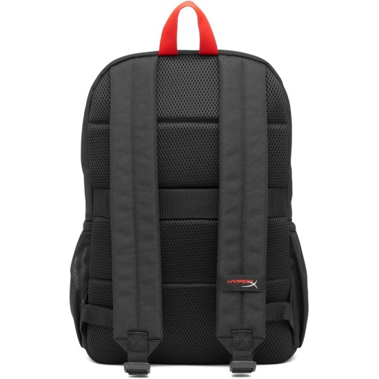 HyperX Delta Gaming Backpack Secure Organization Recycled Materials Travel Ready Black