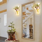 Rustikale Wandleuchten, Einmachglas-Wandleuchten, handgefertigtes Wandkunst-Hängedesign mit ferngesteuerten LED-Lichterketten und weißen Pfingstrosen, Weihnachtsdekoration, Geschenke, Bauernhaus-Heimdekoration, Wohnzimmerleuchten, 2er-Set Rustikale Wandleuchten, Einmachglas-Wandleuchten, handgefertigtes Wandkunst-Hängedesign mit ferngesteuerten LED-Lichterketten und weißen Pfingstrosen, Weihnachtsdekoration, Geschenke, Bauernhaus-Heimdekoration, Wohnzimmerleuchten, 2er-Set