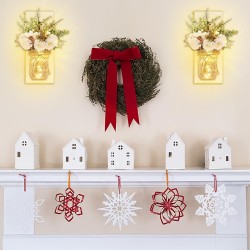 Rustikale Wandleuchten, Einmachglas-Wandleuchten, handgefertigtes Wandkunst-Hängedesign mit ferngesteuerten LED-Lichterketten und weißen Pfingstrosen, Weihnachtsdekoration, Geschenke, Bauernhaus-Heimdekoration, Wohnzimmerleuchten, 2er-Set Rustikale Wandleuchten, Einmachglas-Wandleuchten, handgefertigtes Wandkunst-Hängedesign mit ferngesteuerten LED-Lichterketten und weißen Pfingstrosen, Weihnachtsdekoration, Geschenke, Bauernhaus-Heimdekoration, Wohnzimmerleuchten, 2er-Set