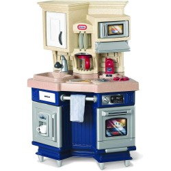 Little Tikes Super Chef Kitchen Blau und Creme, 14,00 L x 28,00 B x 40,00 H Zoll