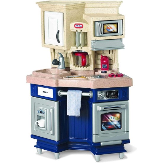 Little Tikes Super Chef Kitchen Blau und Creme, 14,00 L x 28,00 B x 40,00 H Zoll Little Tikes Super Chef Kitchen Blau und Creme, 14,00 L x 28,00 B x 40,00 H Zoll