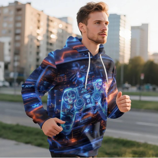3D-gedruckter Kapuzenpullover, hochauflösende Grafik, bequeme und stilvolle, atmungsaktive Unisex-Stoffe, ideal für Freizeitkleidung