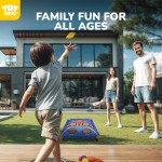 TOY Life Sitzsäcke werfen Karnevalsspiele, Cornhole, Outdoor-Spielzeug für Kinder im Alter von 4–8 Jahren, Hinterhofspiel für Sport und Outdoor-Spiele, Outdoor-Spielzeug für Kinder im Alter von 5–7 Jahren, Familien-Rasenhof-Spiele, Geburtstagsfeier, Gesch