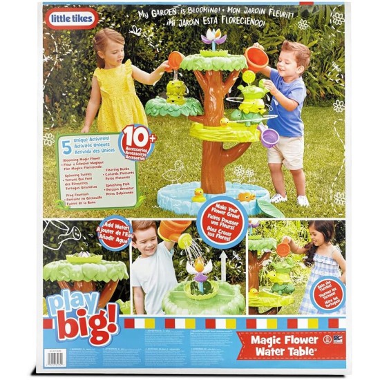 Little Tikes Magic Flower Wassertisch mit blühender Blume und mehr als 10 Zubehörteilen, mehrfarbig, (Modell: 651342M), mittel Little Tikes Magic Flower Wassertisch mit blühender Blume und mehr als 10 Zubehörteilen, mehrfarbig, (Modell: 651342M), mittel
