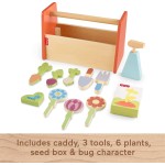 Fisher-Price Holzspielzeug Tiny Garden Caddy, 12-teiliges Set mit Holzwerkzeugen und Pflanzen für Vorschulkinder ab 3 Jahren Fisher-Price Holzspielzeug Tiny Garden Caddy, 12-teiliges Set mit Holzwerkzeugen und Pflanzen für Vorschulkinder ab 3 Jahren