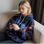 3D-gedruckter Kapuzenpullover, hochauflösende Grafik, bequeme und stilvolle, atmungsaktive Unisex-Stoffe, ideal für Freizeitkleidung