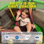 55" Indoor & Outdoor Trampoline for Kids with Enclosure, Toddler Trampoline with Adjustable Gymnastics Bar & Toys, No-Gap Safety Design