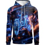 3D-gedruckter Kapuzenpullover, hochauflösende Grafik, bequeme und stilvolle, atmungsaktive Unisex-Stoffe, ideal für Freizeitkleidung