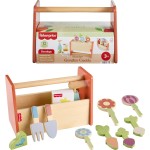 Fisher-Price Holzspielzeug Tiny Garden Caddy, 12-teiliges Set mit Holzwerkzeugen und Pflanzen für Vorschulkinder ab 3 Jahren Fisher-Price Holzspielzeug Tiny Garden Caddy, 12-teiliges Set mit Holzwerkzeugen und Pflanzen für Vorschulkinder ab 3 Jahren