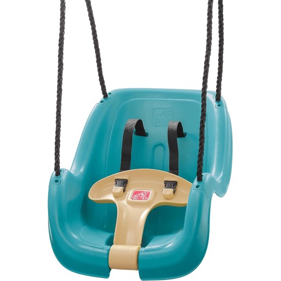 Step2 Schaukel für Kleinkinder bis Kleinkinder, Baby-Außenschaukel, Schaukelsitz im Hinterhof-Eimer-Stil, sicherer Gurt, außen wetterbeständiges Seil, am Spielset befestigen, für Kleinkinder von 9 Monaten bis 3 Jahren Step2 Schaukel für Kleinkinder bis Kleinkinder, Baby-Außenschaukel, Schaukelsitz im Hinterhof-Eimer-Stil, sicherer Gurt, außen wetterbeständiges Seil, am Spielset befestigen, für Kleinkinder von 9 Monaten bis 3 Jahren