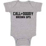 Call Of Doody Brown Ops – Lustiger Baby-Essentials-Body – Baby-Outfit, lustige Kleidung für Neugeborene