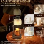 KLL Kerzenwärmerlampe mit Timer: Muttertagsgeschenke, Geburtstagsgeschenke für Frauen und Mütter – Einweihungsgeschenk, neue Heimdekoration – Wachsschmelzwärmer für Duftkerzen im Glas