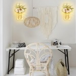 Rustikale Wandleuchten, Einmachglas-Wandleuchten, handgefertigtes Wandkunst-Hängedesign mit ferngesteuerten LED-Lichterketten und weißen Pfingstrosen, Weihnachtsdekoration, Geschenke, Bauernhaus-Heimdekoration, Wohnzimmerleuchten, 2er-Set Rustikale Wandleuchten, Einmachglas-Wandleuchten, handgefertigtes Wandkunst-Hängedesign mit ferngesteuerten LED-Lichterketten und weißen Pfingstrosen, Weihnachtsdekoration, Geschenke, Bauernhaus-Heimdekoration, Wohnzimmerleuchten, 2er-Set