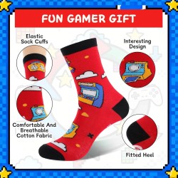 5 Paar lustige Gamer-Socken für Teenager, Jungen, Vater, Sohn, Ehemann, Väter, bitte nicht stören, Spielstart, Strumpffüller, Geburtstag, Valentinstag, Weihnachten