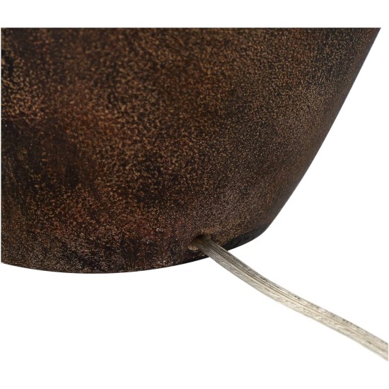 Regency Hill Glenn Farmhouse Rustikale südwestliche natürliche Cottage-Tischlampen, 68,6 cm hoch, Set mit 2 konischen Trommelschirmen aus dunklem Terrakotta-Stoff, Dekor für Wohnzimmer, Schlafzimmer, Haus, Nachttisch