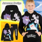 Pokemon-Trainingsanzug-Set für Jungen, Teenager, 2-teilige Hoodie-Jogginghose, Anime-Hoodie-Jogginghose, Kinderkleidung, Teenager-Bekleidung, Geschenke für Jungen Pokemon-Trainingsanzug-Set für Jungen, Teenager, 2-teilige Hoodie-Jogginghose, Anime-Hoodie-Jogginghose, Kinderkleidung, Teenager-Bekleidung, Geschenke für Jungen