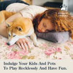 Lahome waschbare Teppiche mit Blumenmuster, 12,7 x 17,8 cm, Teppiche für Wohnzimmer, Boho-Teppich, Vintage-Teppiche für Schlafzimmer, Mädchen, rutschfest, niedriger Flor, ultradünn, großer Teppich für Bauernhaus, Esszimmer, Kinderspielzimmer, Nina (1,5 x Lahome waschbare Teppiche mit Blumenmuster, 12,7 x 17,8 cm, Teppiche für Wohnzimmer, Boho-Teppich, Vintage-Teppiche für Schlafzimmer, Mädchen, rutschfest, niedriger Flor, ultradünn, großer Teppich für Bauernhaus, Esszimmer, Kinderspielzimmer, Nina (1,5 x