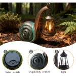 Solar-Gartenschneckenstatue, Garten- und Heimdekoration, Valentinstag-Dekoration für Terrasse, Hof, Rasen, Ornamente, einzigartige Einweihungsgeschenke für Geburtstag, Ostern