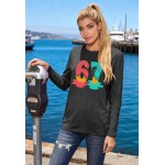 Six Seven Ice Cream Shirts für Frauen, Ice Cream Drip Shirt, lustige 6 7 Meme Langarm-Tops Six Seven Ice Cream Shirts für Frauen, Ice Cream Drip Shirt, lustige 6 7 Meme Langarm-Tops