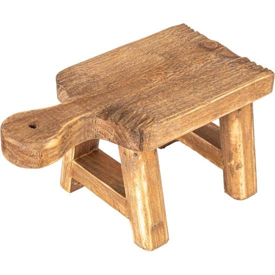 Creative Co-Op Kleiner Holzsockel mit Griff