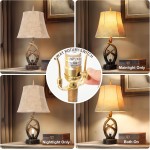 Scenekoy Rustikale Bauernhaus-Nachttischlampe mit Geweih, 2er-Set, mit Nachtlicht, zwei USB-Anschlüssen, weicher Glockenschirm aus Leder, braunes Finish, Nachttischlampe, Dekoration für Wohnzimmer, Schlafzimmer, Büro, Haus, Hotel Scenekoy Rustikale Bauernhaus-Nachttischlampe mit Geweih, 2er-Set, mit Nachtlicht, zwei USB-Anschlüssen, weicher Glockenschirm aus Leder, braunes Finish, Nachttischlampe, Dekoration für Wohnzimmer, Schlafzimmer, Büro, Haus, Hotel