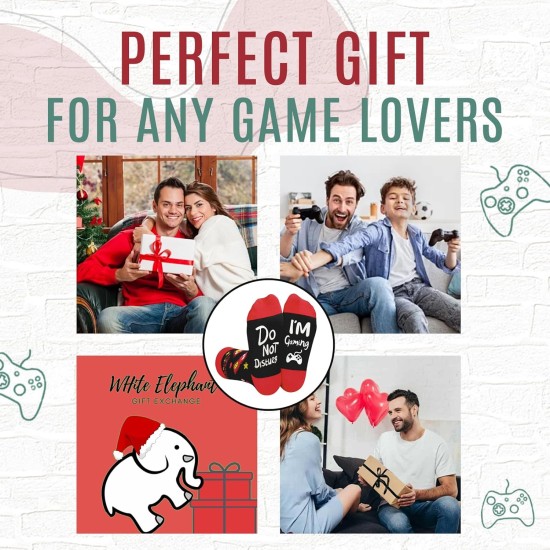 Osterkorbfüller für Teenager, Jungen, Kinder, Männer, lustige Gaming-Socken, Geburtstags-Ostergeschenke für Teenager, Kinder, Männer, Erwachsene, Sohn